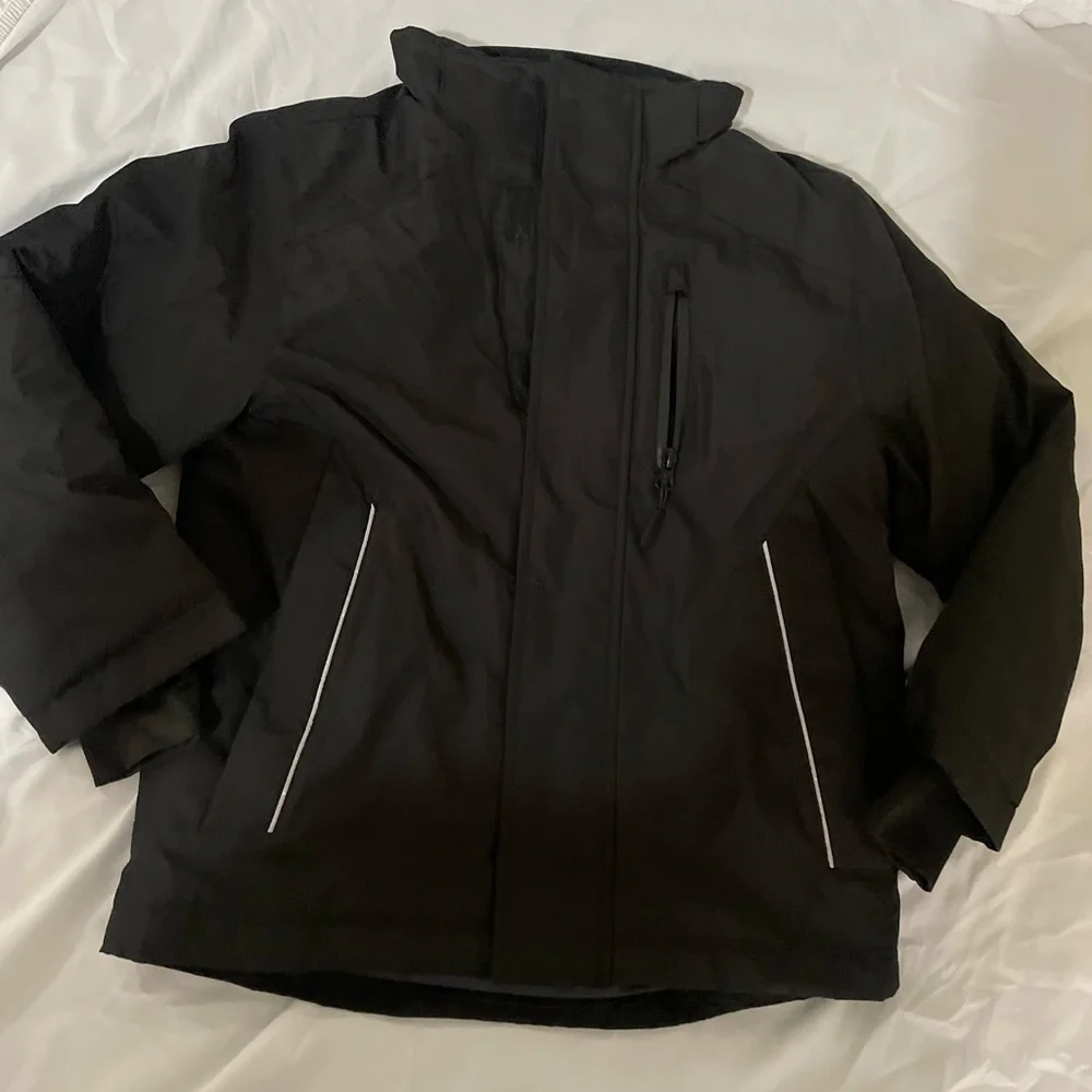 Tesla Youth Black Puffer Jacket